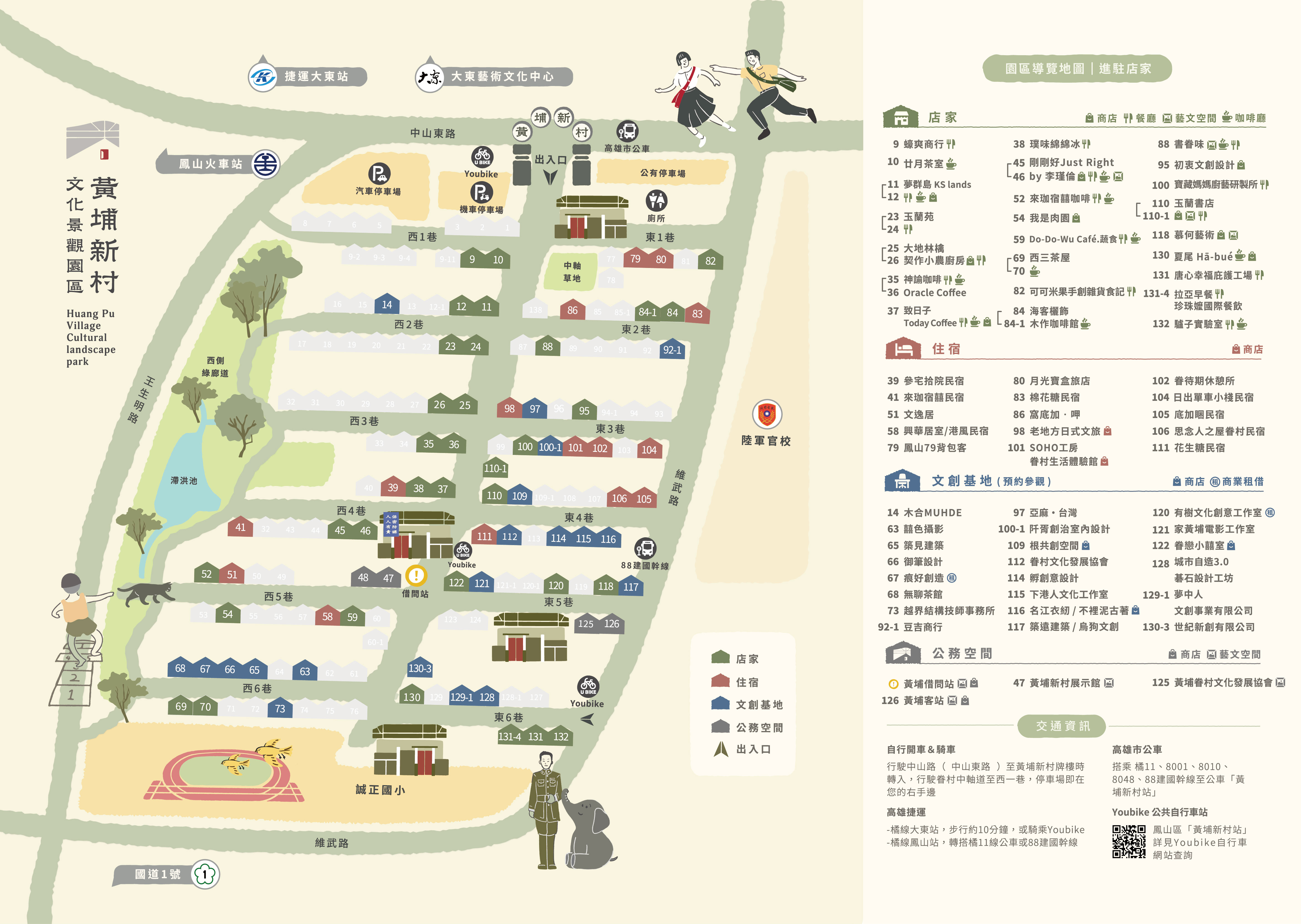 《黃埔新村》導覽地圖 