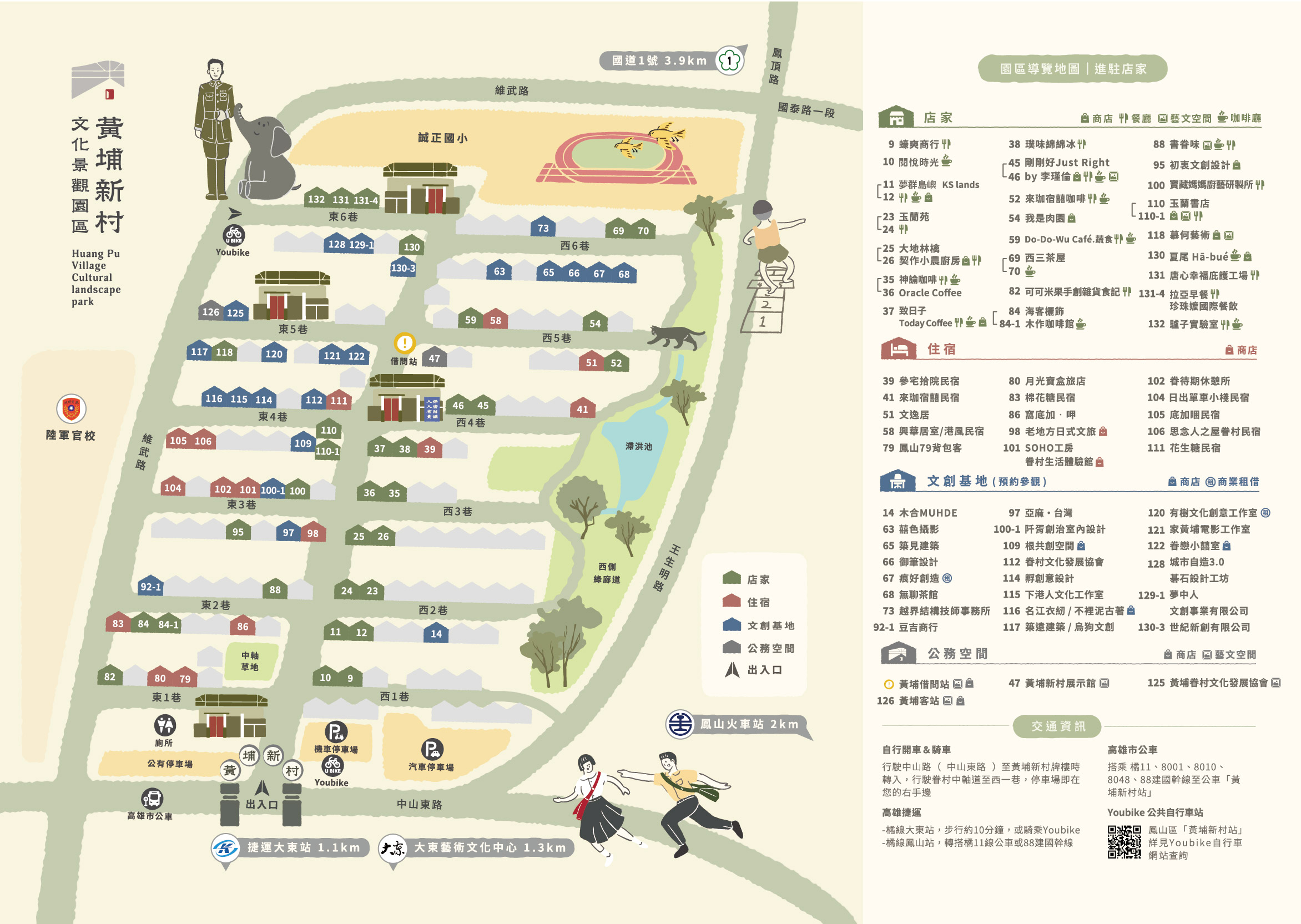 《黃埔新村》導覽地圖 
